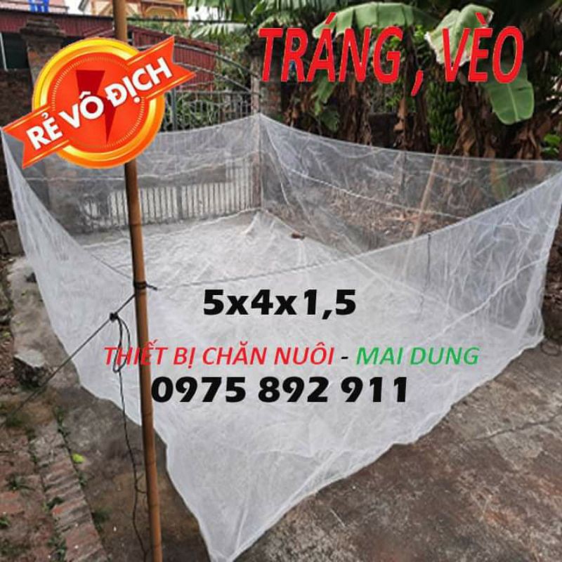 Tráng nuôi ốc , cá ,ếch loại 20m vuông cao 1,5m - giá xưởng