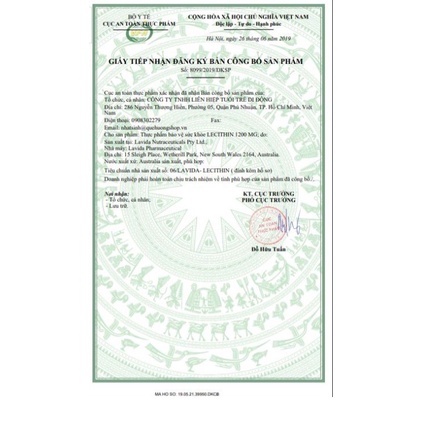 CÓ SẴN-Mẫu mới - DATE 2025 Viên uống mầm đậu nành 100v Super Lecithin Healthy Care 1200mg