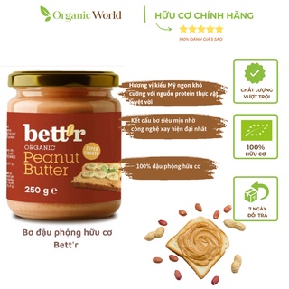 Bơ đậu phộng hữu cơ Bett'r 250g