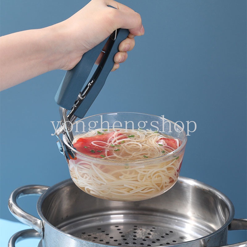 Găng Tay Kẹp Nồi Bằng Thép Không Gỉ Chịu Nhiệt Cao Chống Trượt Tiện Dụng Cho Nhà Bếp