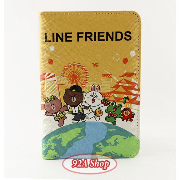 VỎ HỘ CHIẾU PASSPORT GẤU BROWN LINE FRIENDS