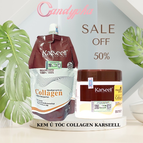 Kem hấp tóc KARSEELL, Ủ Tóc Collagen, Kem Ủ Tóc Collagen KARSEELL 500ML Chính Hãng