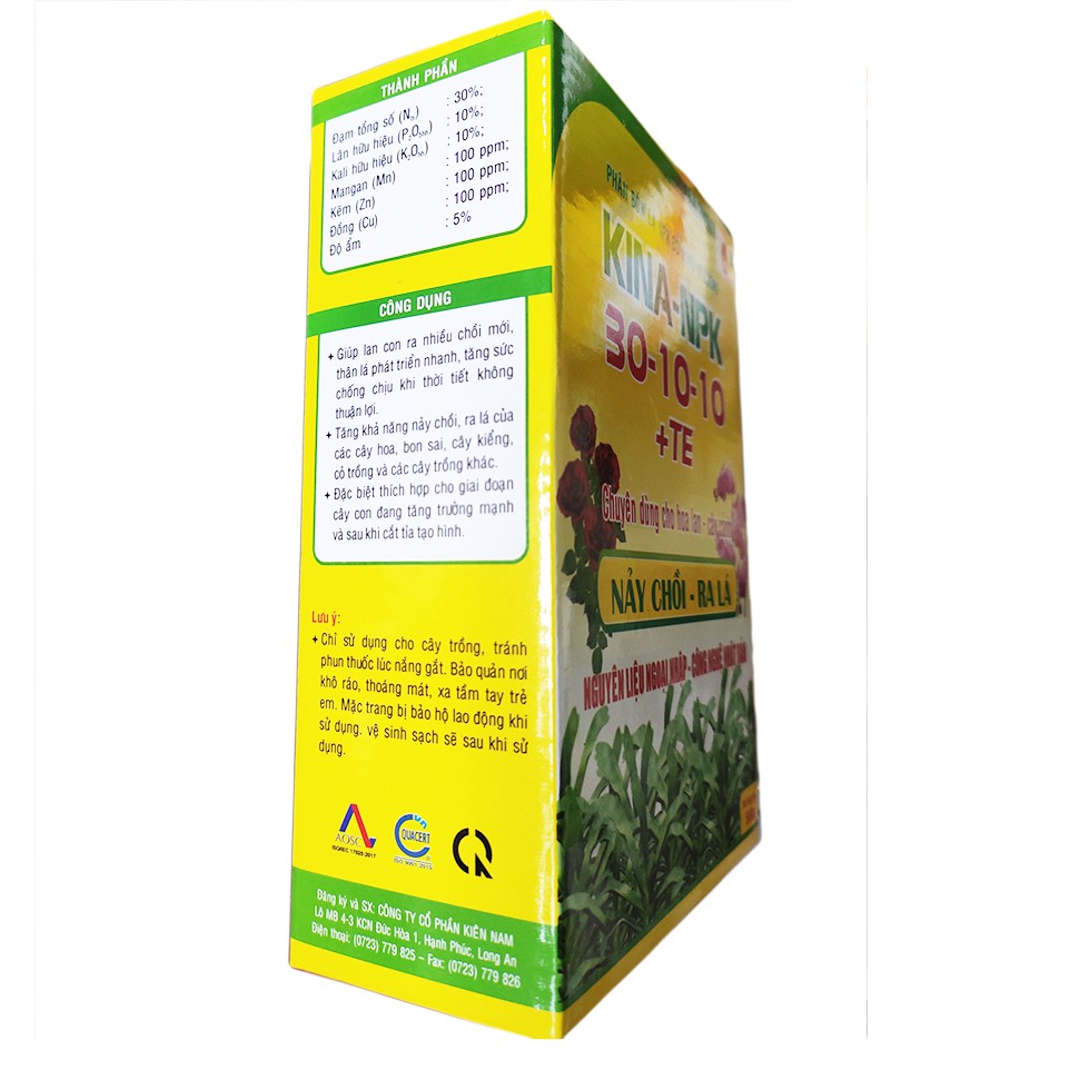 Phân bón 30-10-10 + TE 500g - nảy chồi ra lá mạnh