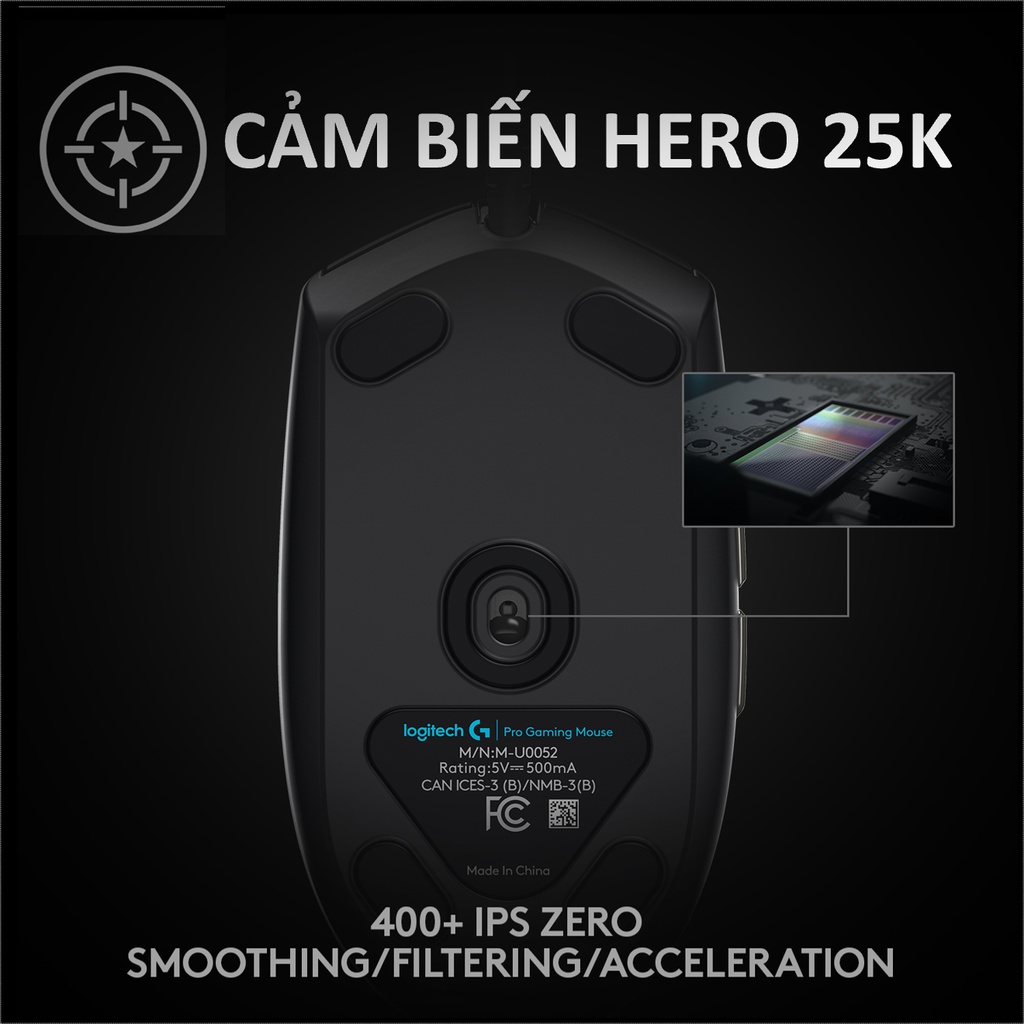 Chuột game Logitech G PRO Hero (Pro Gaming Mouse)