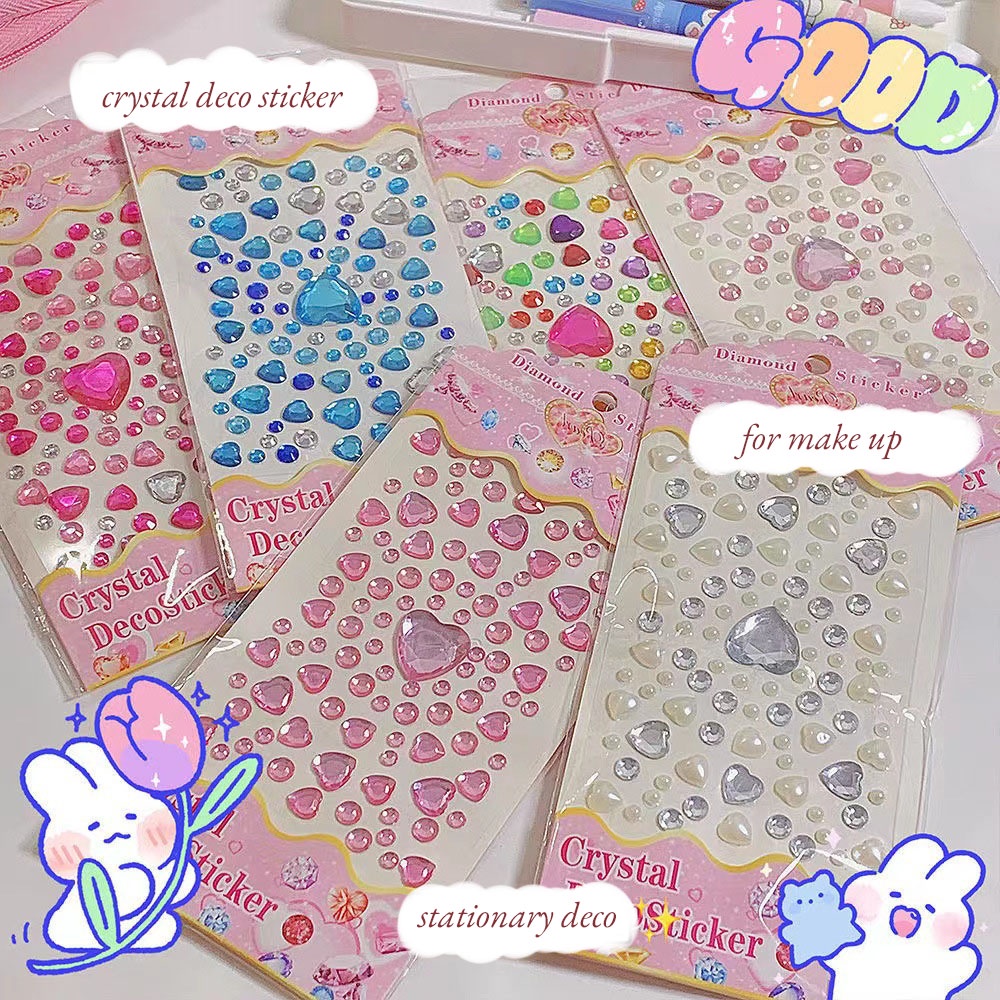 Sticker Đính Đá 3D Crystal Deco Dán Trang Trí Đáng Yêu