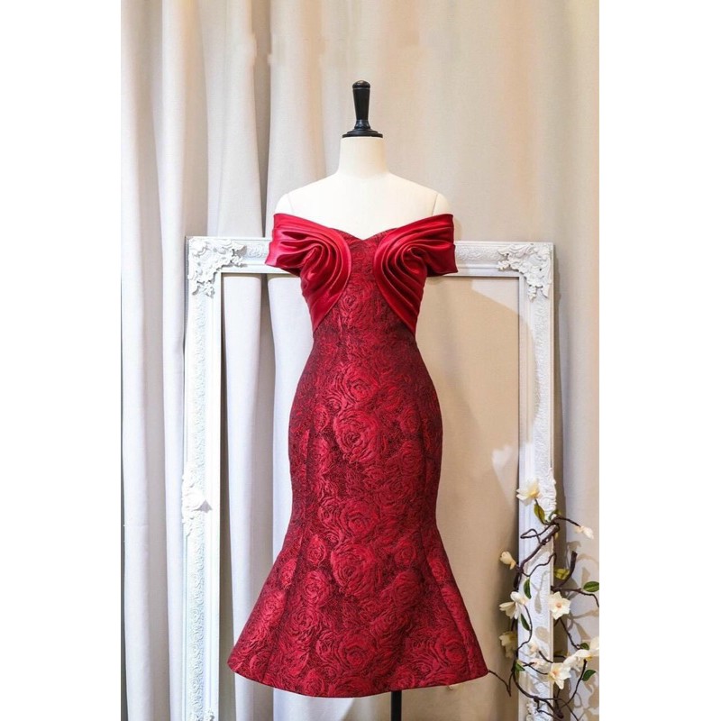 🥇ĐẦM GẤM ĐUÔI CÁ BẸT VAI CAO CẤP  ÀNH VÀ VIDEO THẬT 10000%