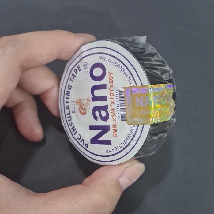 Băng Keo Điện Nano Đen 5MILx3/4''x10Yx20Y