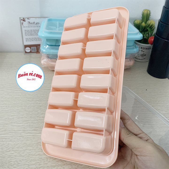 Khay đá, khuôn thạch 16 viên có nắp Việt Nhật - Khay chia đồ ăn dặm cho bé (MS:6934) -Buôn rẻ 01287 | BigBuy360 - bigbuy360.vn