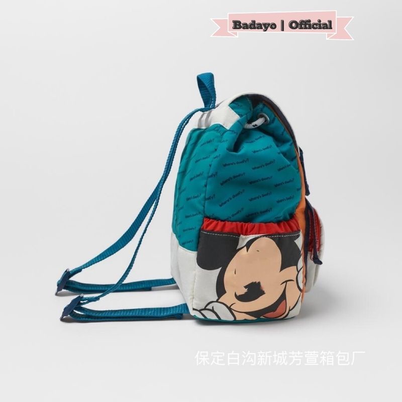 Balo trẻ em hàng za.ra hình mickey mẫu mới 2022 siêu xinh BADAYO T2.033