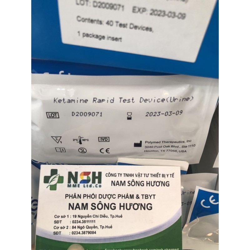 QUE THỬ NHANH, TEST THỬ NHANH MA TUÝ TỔNG HỢP KETAMINE FASTEP CỦA MỸ
