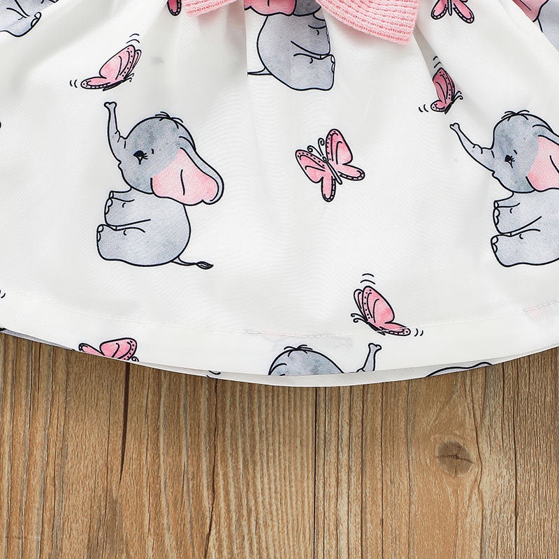 Combo bộ đồ bé gái 0-24 tháng Tay Dài bodysuit váy yếm set mùa hè thời trang cho bé trẻ em sơ sinh