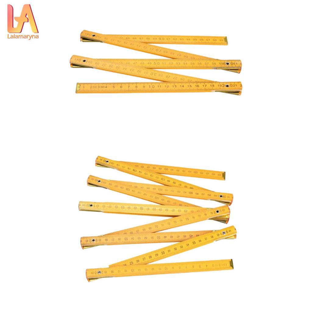 [L & A] Thước gấp gỗ thợ mộc cầm tay 100cm / 39inch