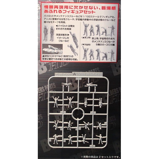 Mô Hình lắp ráp Gundam Phụ kiện Builders Parts HD 1/100 Ms Figure 01