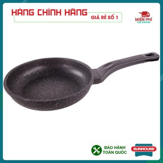 CHẢO CHỐNG DÍNH SIÊU BỀN ĐÁ SUNHOUSE 30CM, CHẢO SIÊU BỀN ĐÁ SUNHOUSE  SBD30