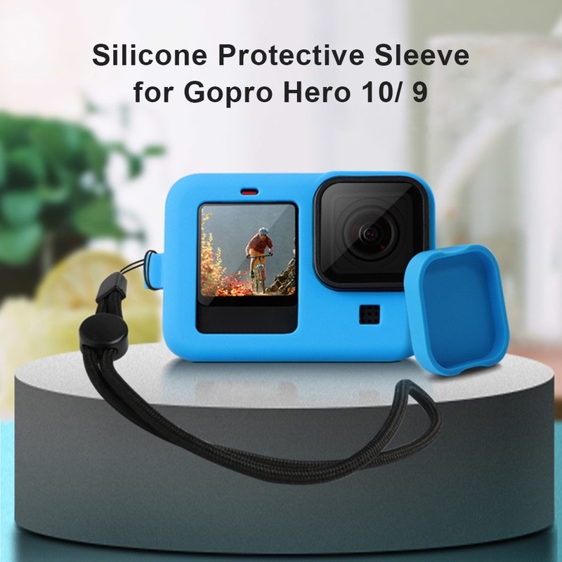 Vỏ Bảo Vệ Camera Bằng Silicon Mềm Màu Đen Cho Gopro Hero 9 10 Go pro Hero 11 10 9