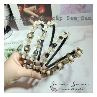 Bờm tóc, cài tóc, xược tóc đá cao cấp bản nhỏ