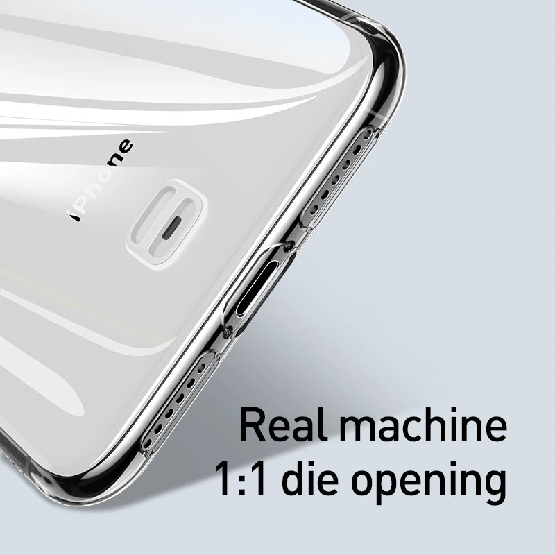 Ốp lưng Baseus cho IPhone 11 Pro Max trong suốt có dây đeo tay chống rơi Transparent Key Phone Case