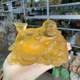 Tượng Cụ Di Lặc Cười Hoan Hỉ Ngọc Lưu Ly