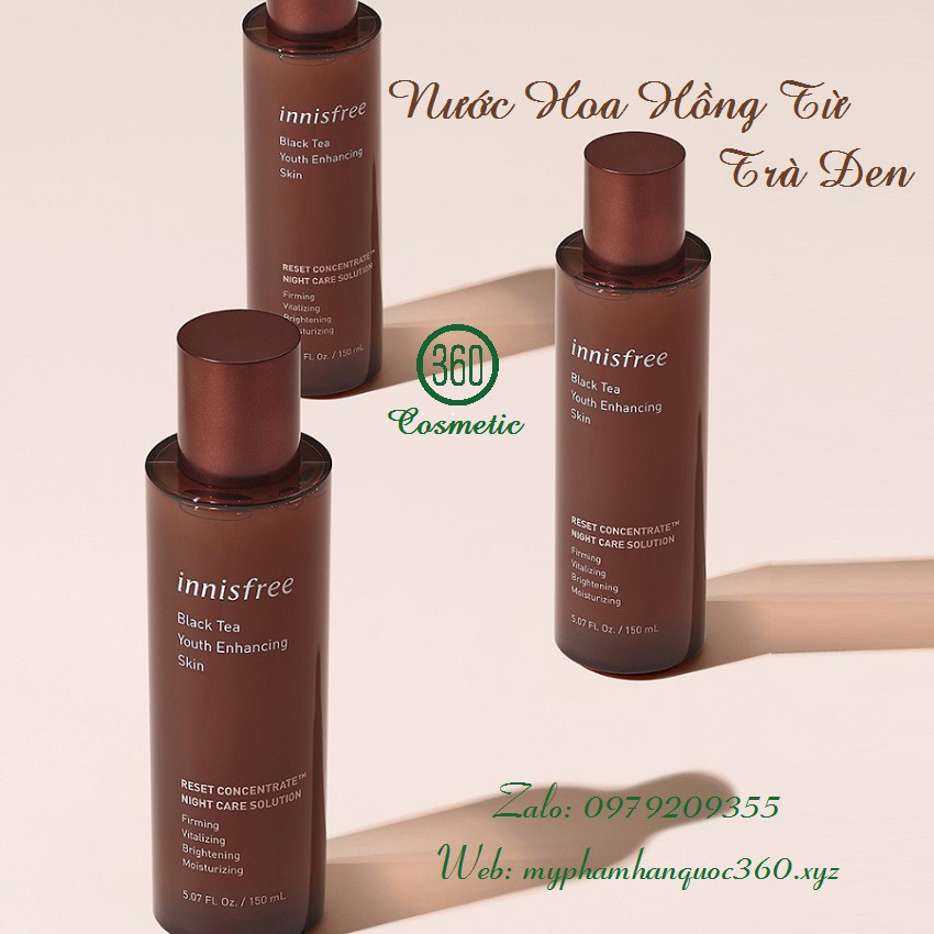 Nước Hoa Hồng Từ Trà Đen Innisfree Black Tea Youth Enhancing Skin 150ml