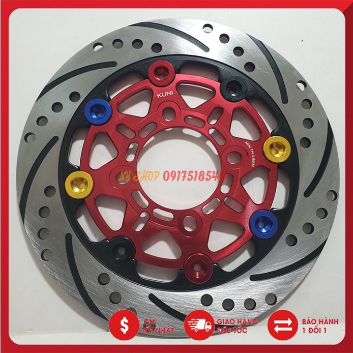 Đĩa KUNI Racing 3.5 mm lắp cho AB, Vision,sirius, ex 135, wave 110 Ảnh thật Sp
