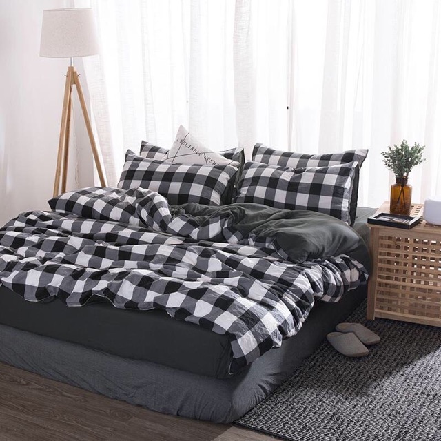 Trộn bộ chăn ga gối đũi nhập