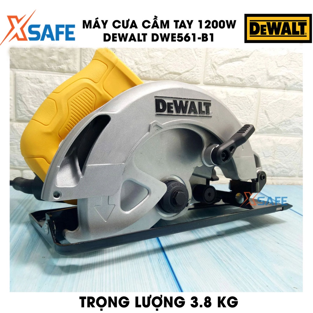 Máy cưa 1200W DEWALT DWE561-B1 kèm lưỡi cưa - Máy cưa cầm tay DeWalt chất liệu hợp kim thép, cắt sâu tối đa 65mm