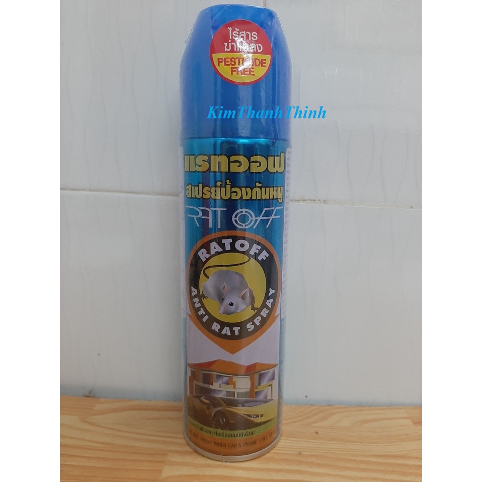 (KTT) Xịt Đuổi Chuột RAT OFF ANTI RAT SPRAY 200ml - Thái Lan