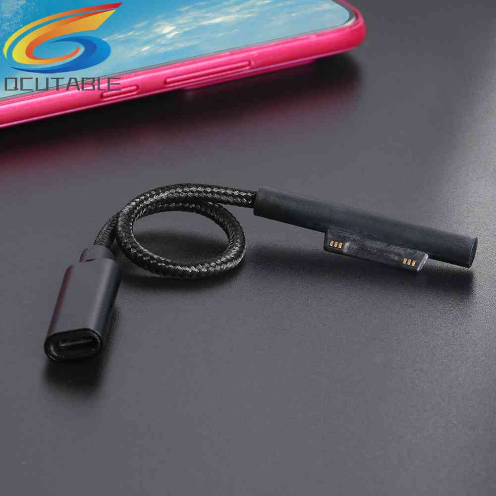 Cáp Sạc 65W PD USB Type C Cho Microsoft Surface Pro 5