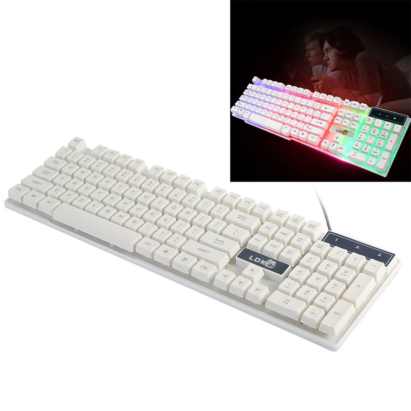 Bàn Phím Chơi Game Gắn Đèn Led Nhiều Màu Sáng Tạo