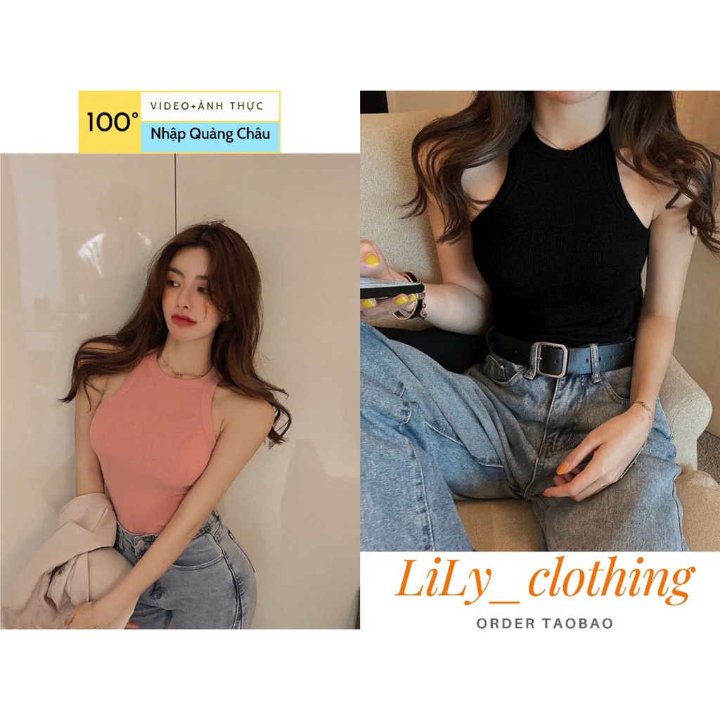 Áo croptop ba lỗ nữ Quảng Châu [VIDEO+ẢNH THẬT] áo nữ Taobao cao cấp sexy mix chân váy, quần cạp cao siêu chất