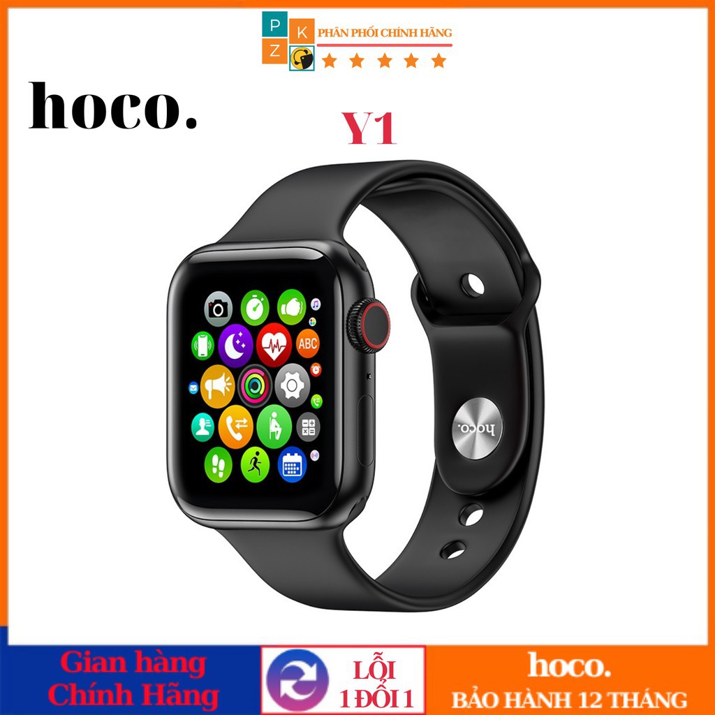 🌟Mẫu MỚI 2021 🌟 Smart Watch Đồng hồ thông minh Hoco Y1 kết nối Bluetooth hỗ trợ nghe gọi, theo dõi sức khỏe