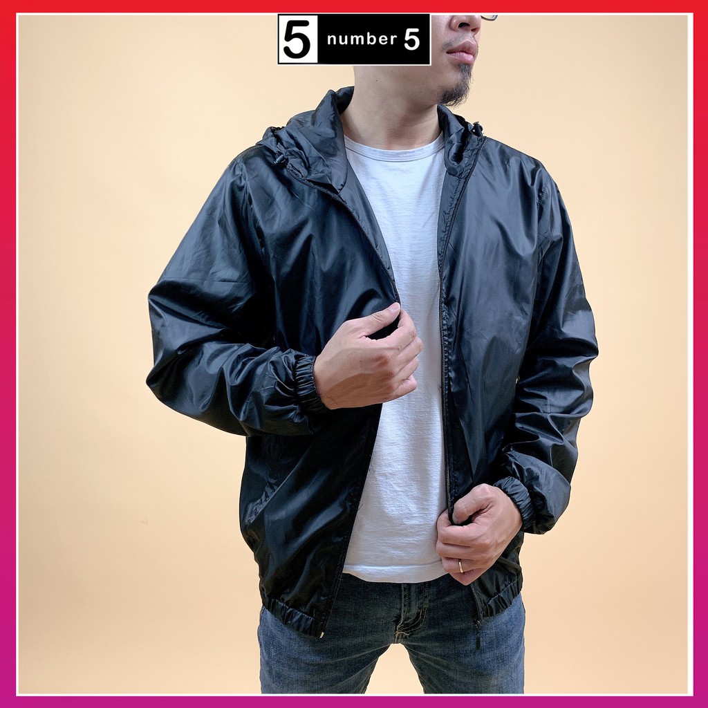 [AG] Áo Gió Nam 2 Lớp Lót Lưới Chống Nước Áo dù thể thao 5 màu kèm túi | BigBuy360 - bigbuy360.vn