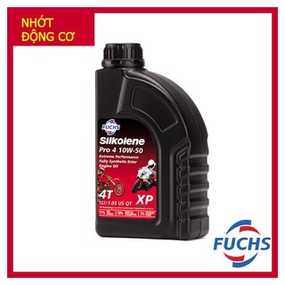 [Chính hãng] Nhớt tổng hợp Fuchs Silkolene Pro 4 10W50 XP (Chai 1 Lít) - Nhập khẩu UK