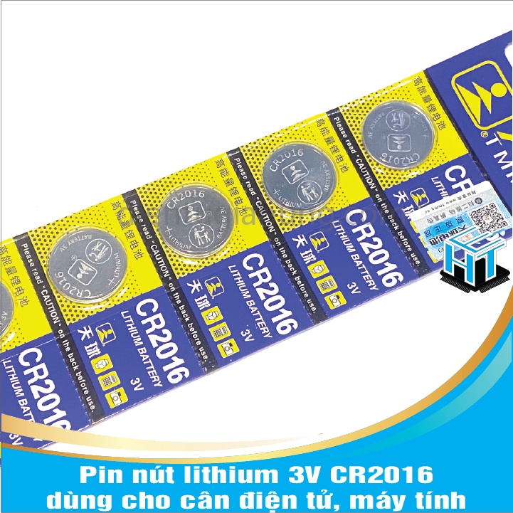 Pin nút lithium 3V dùng cho cân điện tử, máy tính CR2016