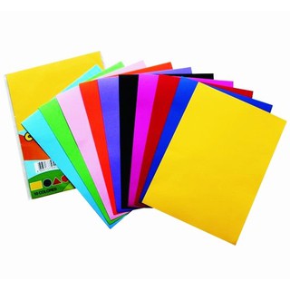 Bộ 100 tờ Giấy bìa cứng đủ màu– khổ a4 – giấy đẹp
