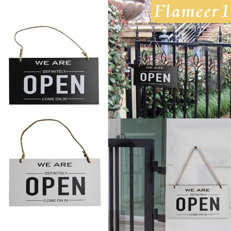 [Flameameer1] Biển Hiệu Đóng Mở Cửa Sổ Hai Mặt Có Thể Đảo Ngược Cho Nhà Ở / Cửa