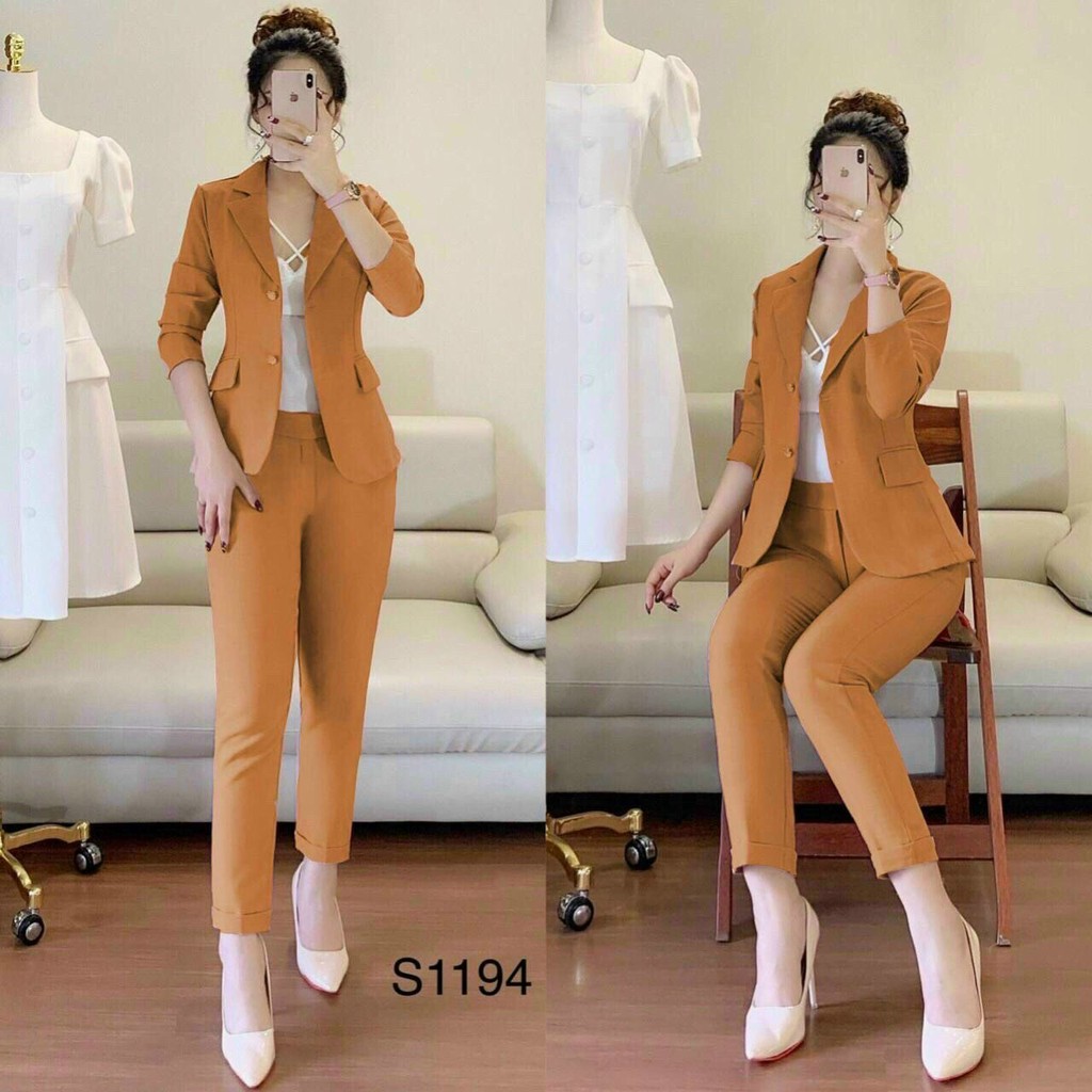 SÉT BỘ VEST 3 MÓN SANG CHẢNH QUÝ CÔ LỊCH THIỆP CÔNG SỞ & DỰ TIỆC TRẺ TRUNG | BigBuy360 - bigbuy360.vn