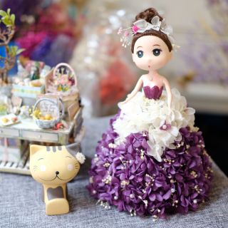 Búp bê HOA KHÔ handmade (Hàng đặt)