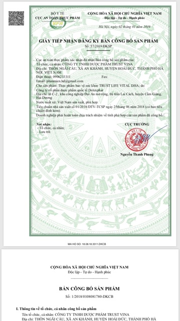 Vitamin Tổng Hợp Vital DHA Cho Bà Bầu | Thế Giới Skin Care