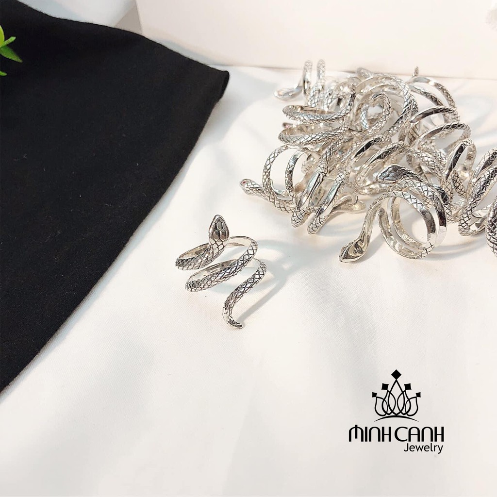 Nhẫn Bạc Nữ Hình Con Rắn - Minh Canh Jewelry
