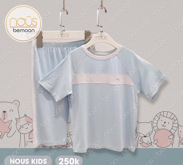 Nous 2020 bộ cộc tay bé trai bé gái size 2Y đến 5Y mẫu 2020