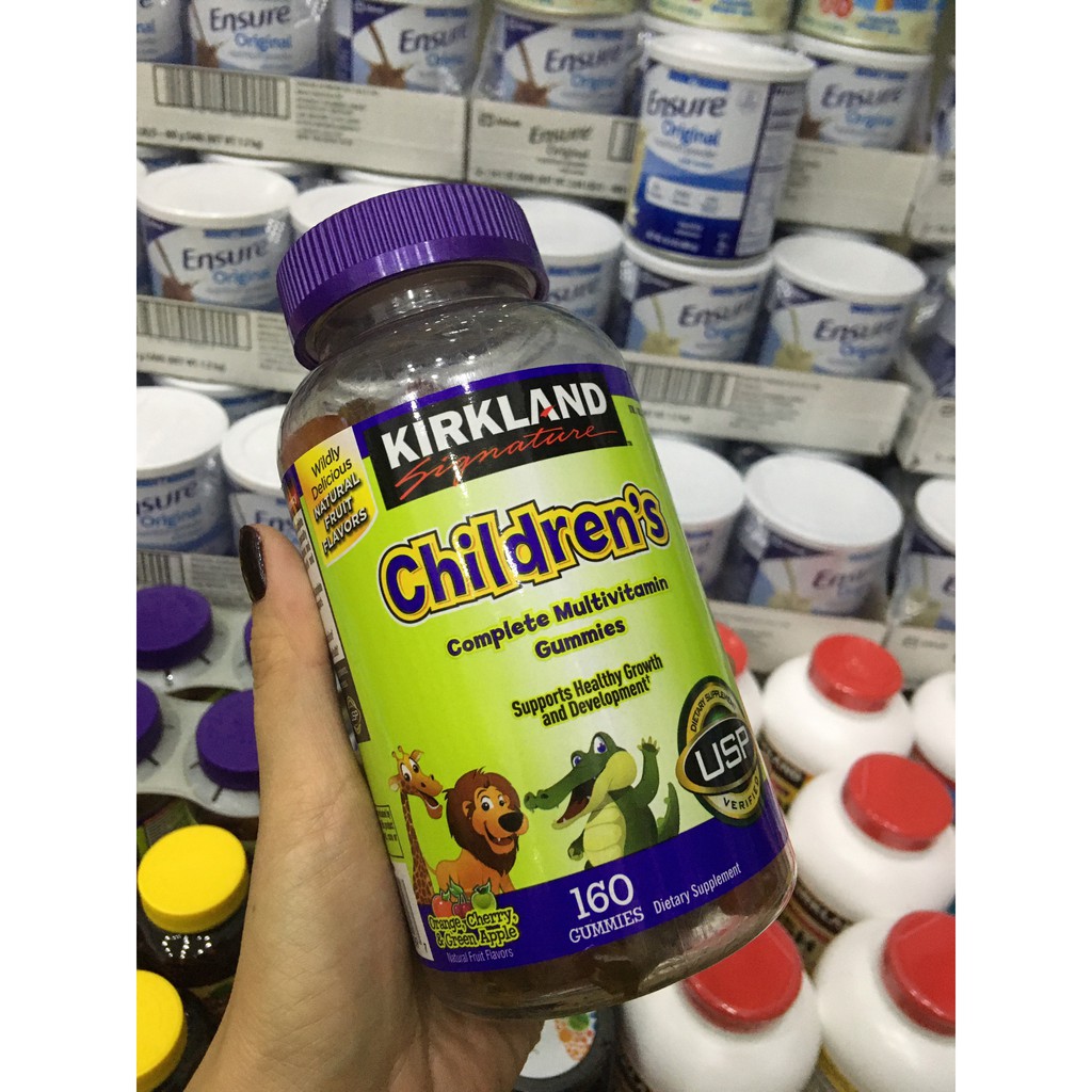 Kẹo bổ cho trẻ em Kirkland Children’s Complete Multivitamin 160 viên