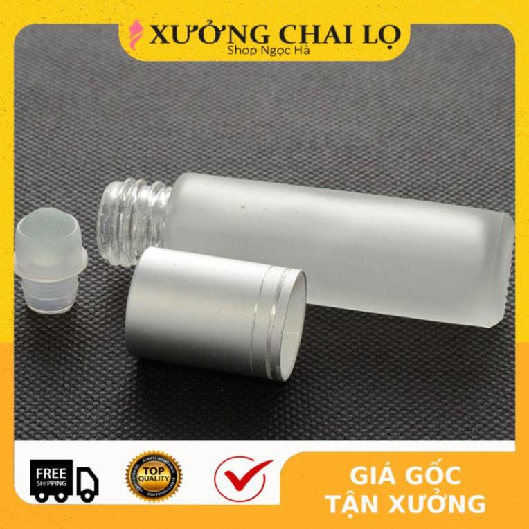 Lọ Chiết Nước Hoa ❤ GIÁ TỐT NHẤT ❤ Chai thủy tinh bi lăn 10ml thân trơn chiết nước hoa, đựng dầu thơm , phụ kiện du lịch