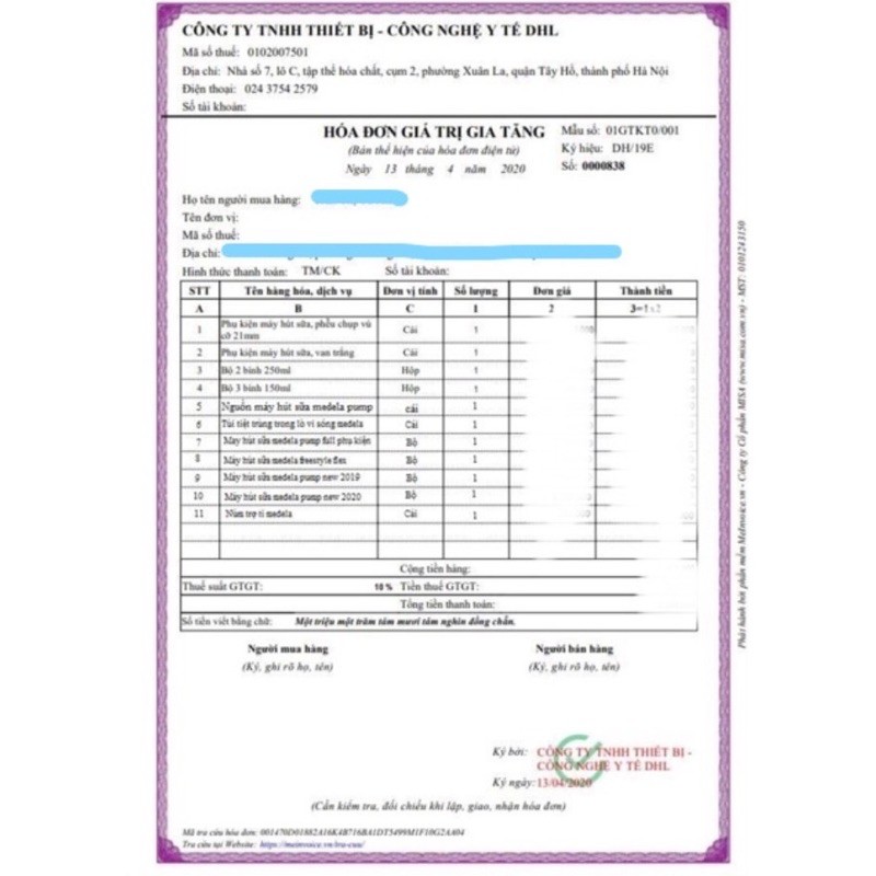 Van trắng máy hút sữa (1 van)