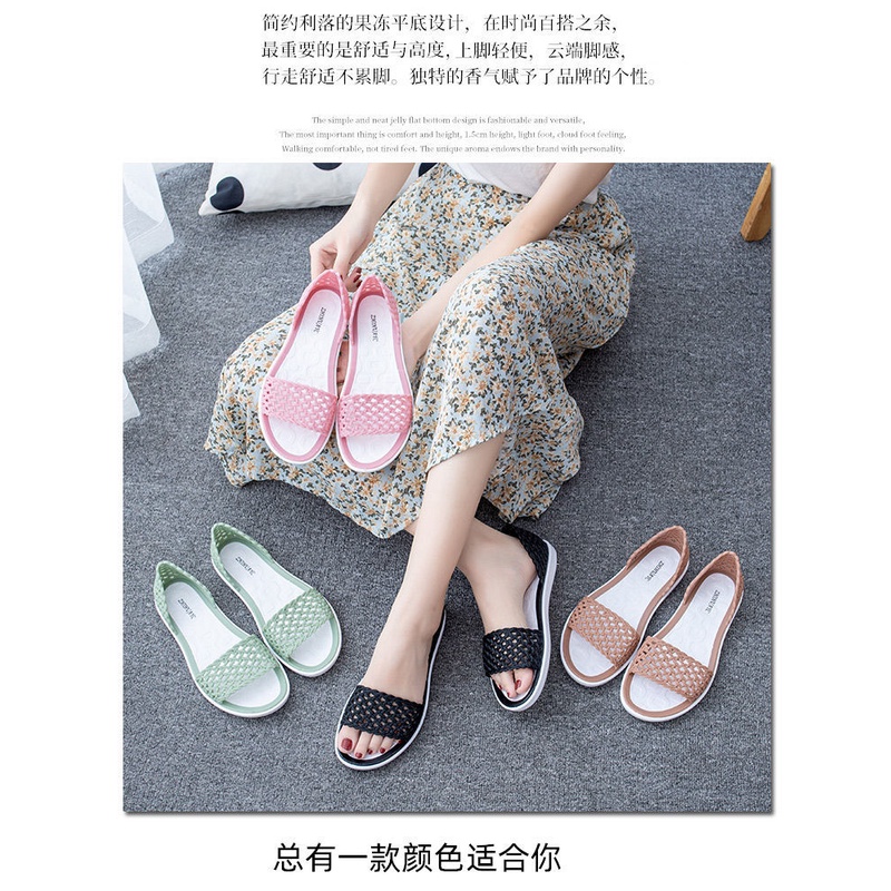 Giày Sandal Nhựa Đế Mềm Thời Trang Đi Biển Mùa Hè Dành Cho Nữ 2022