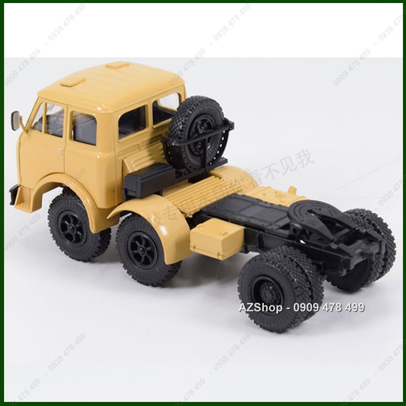 Mô Hình Hoàn Thiện Đầu Kéo MAZ 520 6x6 Nga - Tỉ Lệ 1:43 - Vàng Cát