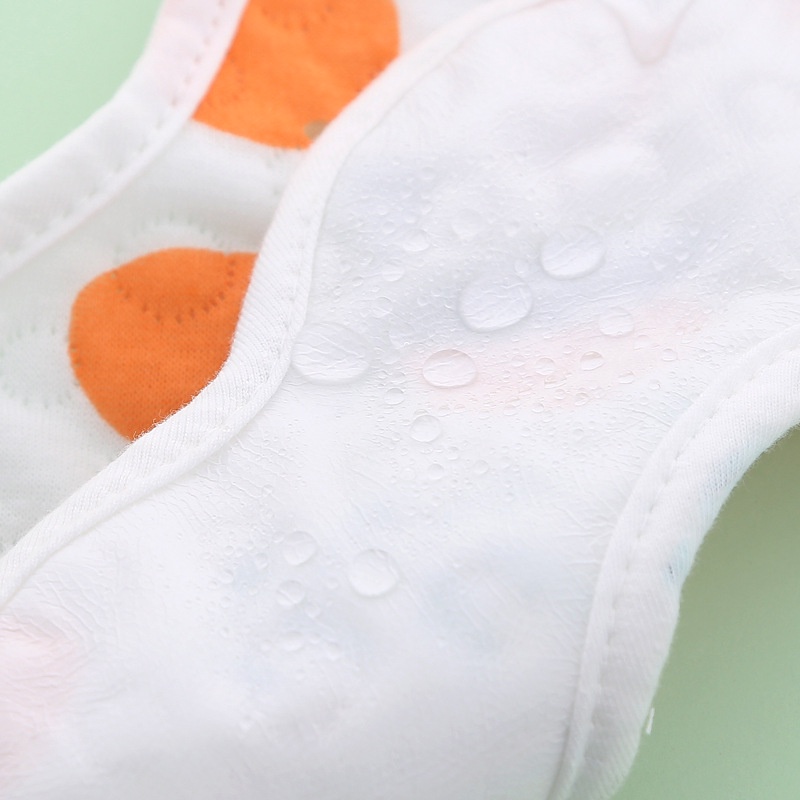 Yếm ăn dặm 100% cotton có thể xoay 360 độ tiện dụng cho bé