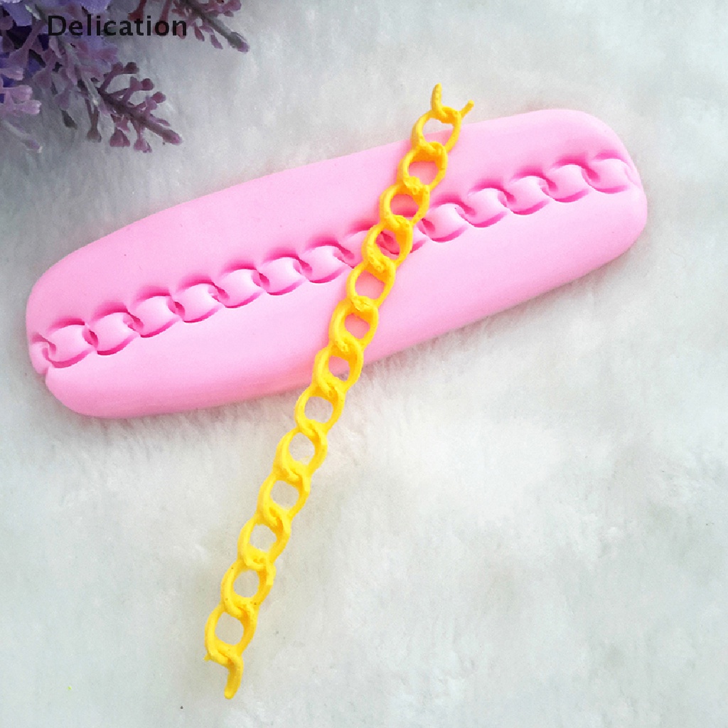 Khuôn silicone tạo hình dây xích 3D trang trí bánh kem túi xách