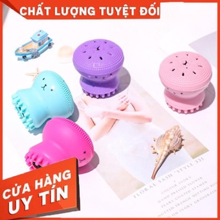 Bàn Chải Rửa Mặt Hai Đầu Hình Bạch Tuộc Xinh Xắn