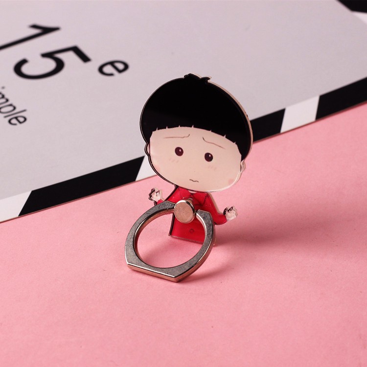 [Full Hộp] Iring Giá Đỡ Điện Thoại Chiếc Nhẫn Hoạt Hình Maruko Đầu Nấm Siêu Bền Siêu Bám Dính Không Sợ Bong Tróc !